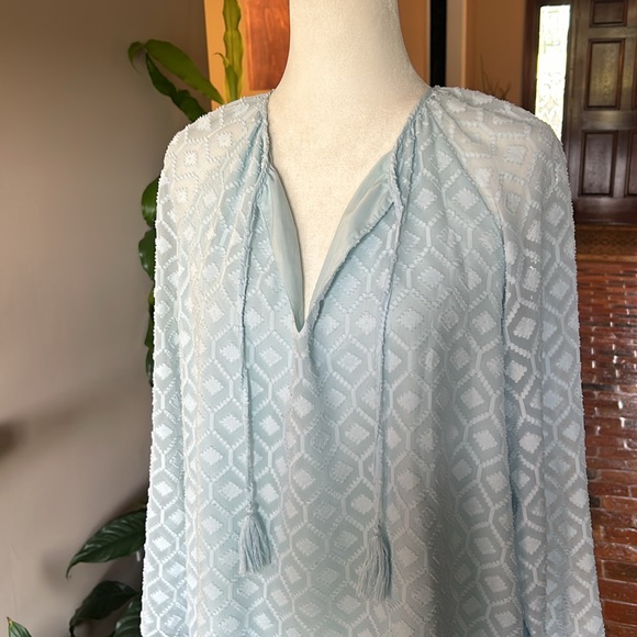 Sail To Sable allover diamond jacquard texture top szL - Picture 4 of 11